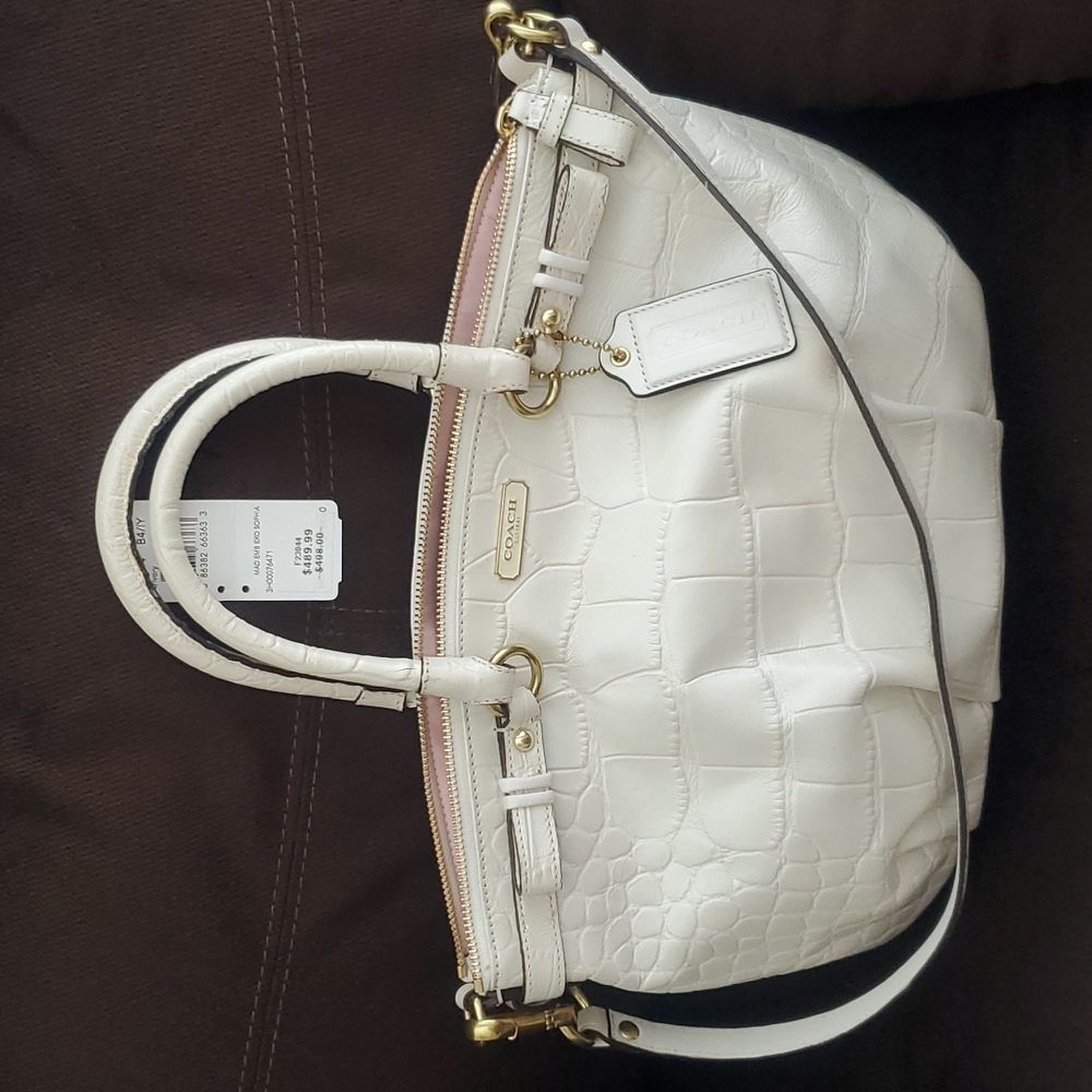 NWT Vintage Leather Coach Satchel bag